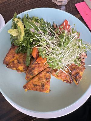 Carrot Tart dish  at 222 Vegan Cuisine in West London