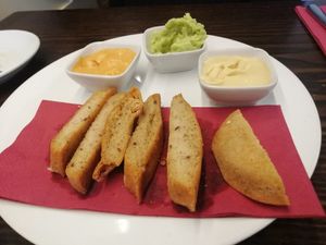 Mezze platter 😕 at 222 Vegan Cuisine in West London