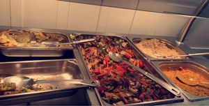 Buffet at 222 Vegan Cuisine in West London