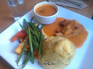 Vegan roast at 222 Vegan Cuisine in West London