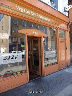 Restaurant outside. at 222 Vegan Cuisine in West London