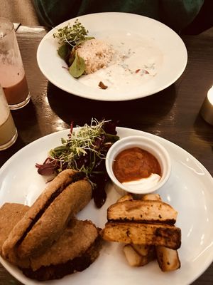 Burger  at 222 Vegan Cuisine in West London