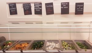 Lunch buffet at 222 Vegan Cuisine in West London