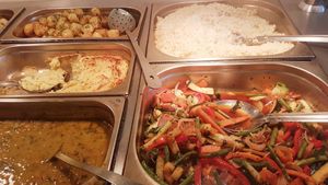Lunch buffet at 222 Vegan Cuisine in West London