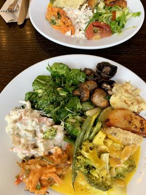 222 lunch buffet  at 222 Vegan Cuisine in West London