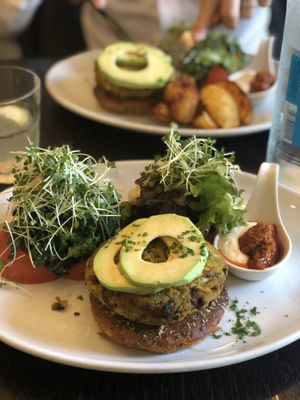 Burger  at 222 Vegan Cuisine in West London