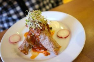 Starter very tasty. at 222 Vegan Cuisine in West London