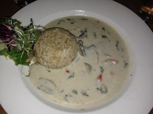 the most delicious meal! at 222 Vegan Cuisine in West London