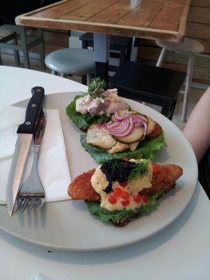 Vegan smørrebrød! at Mikuna in Aarhus