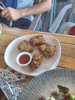 Zucchini polpetes at Skala Cafe & Cocktails in Kos