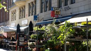 Outside at Harbo Bar in Copenhagen