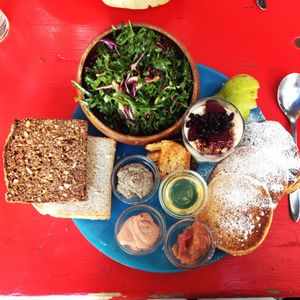 Brunch with pancakes! at Harbo Bar in Copenhagen