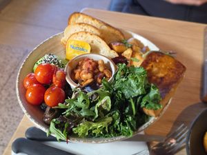 Vegan brekky at Pilgrims Vegetarian Cafe in Cronulla