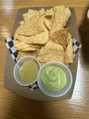Chips and salsaa  at Alma y Sazon in Emeryville