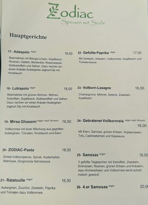   at Zodiac - Die Andere Kuche in Essen