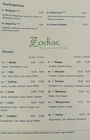   at Zodiac - Die Andere Kuche in Essen