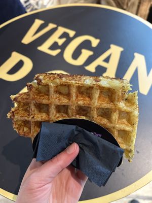 Potato and cheese (7€) *quite oily though  at VeganPot  in Brussels