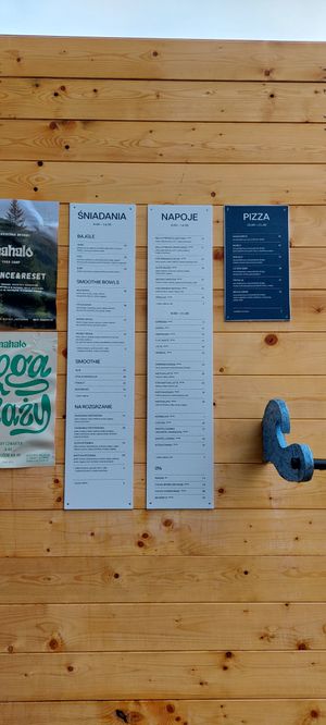 Menu at Mahalo  in Jastarnia