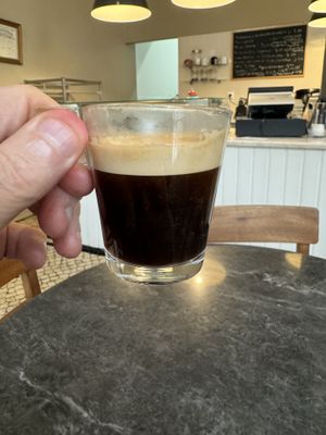 Large coffee   at Alfarroba in Lisbon