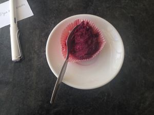 Gluten-free, vegan sweet potato muffin/cake thing. Delicious. at Alfarroba in Lisbon