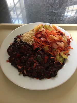 Beans with beetroot  at Alfarroba in Lisbon