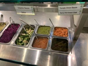 4 dressings  at Maoz in Rosemont