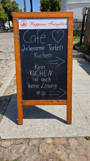 Alles ist zuckerarm at Ruppiner Feingebäck in Rheinsberg