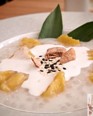 banana, tapioca pearls and coconut milk at Conscience - Vietnam in Paris in Paris