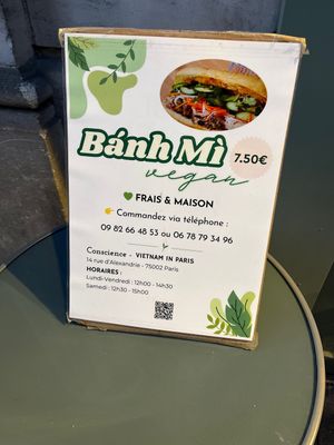 Sandwich   at Conscience - Vietnam in Paris in Paris