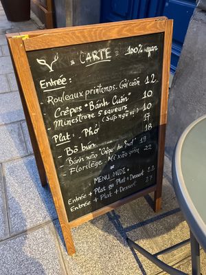 Menu  at Conscience - Vietnam in Paris in Paris