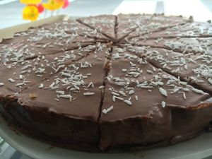 Ahhh, le cheesecake chocolat/coco at Veggyvan - Food Truck in La Valette-du-var