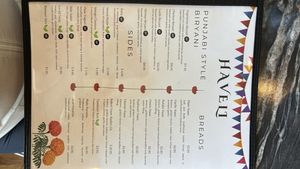Menu May 2026  at Haveli Indian Restaurant in Arlington
