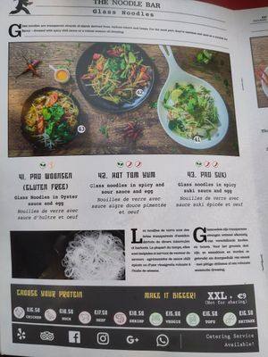 Menu page 5 at The Noodle Bar in Bruxelles
