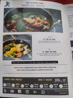 Menu page 10 at The Noodle Bar in Bruxelles