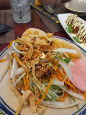 Vegan Vietnamese salad at NGÕ CHAY VEGETARIAN in Ho Chi Minh City