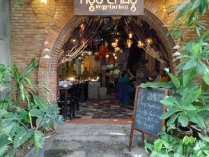 Outside entrance at NGÕ CHAY VEGETARIAN in Ho Chi Minh City
