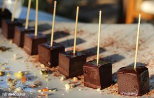 Raw chocolate  at Santosa Vegan Restaurant in Phuket