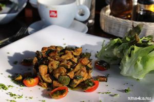 zucchini at Santosa Vegan Restaurant in Phuket