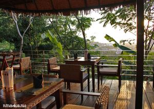 Interior at Santosa Vegan Restaurant in Phuket
