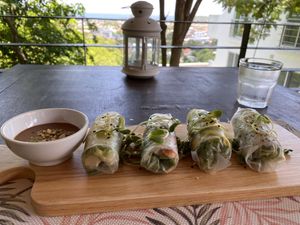 Summer Rolls at Santosa Vegan Restaurant in Phuket