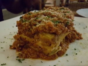 Lasagna at Santosa Vegan Restaurant in Phuket