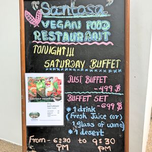 buffet  at Santosa Vegan Restaurant in Phuket