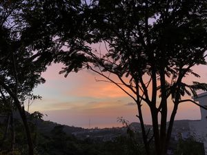 View of Kata Beach at Santosa Vegan Restaurant in Phuket