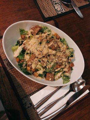 Joy Cesar salad  at Santosa Vegan Restaurant in Phuket