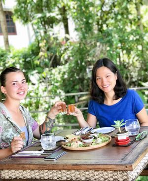 Lunch at Santosa Vegan Restaurant in Phuket