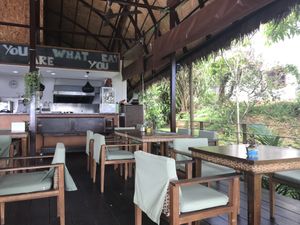 Tables at Santosa Vegan Restaurant in Phuket