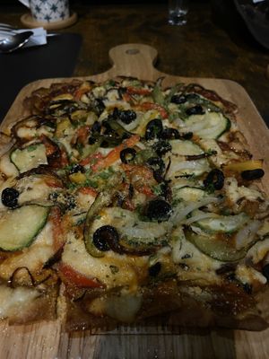 Pizza at Santosa Vegan Restaurant in Phuket