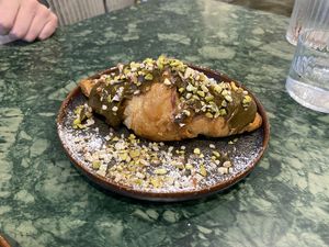 Vegan pistachio croissant   at Lundi au soleil  in Annecy