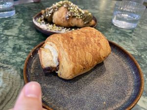 Vegan pain au chocolatee  at Lundi au soleil  in Annecy