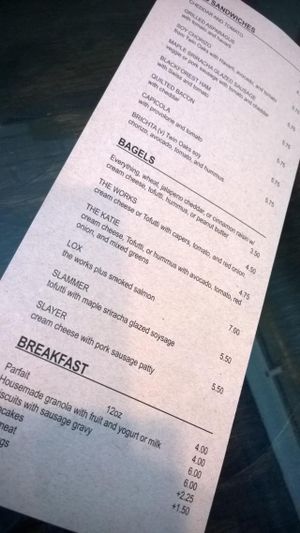 Breakfast Menu - Bagels, Sandwiches, etc.  at Lamplighter - Morris St in Richmond